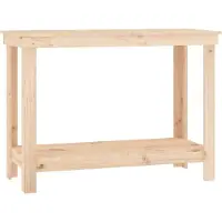 DKD Home Decor Werkbank 110x50x80 cm Massivholz Kiefer