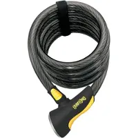 Onguard Spiralkabelschl. Dobermann 8027 Länge 185cm, Ø15mm, schwarz