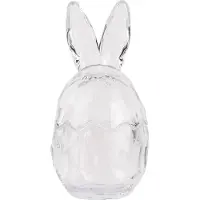 Clayre & Eef Glastopf Ei Ø 9x17 cm Transparant Glas