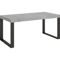 Itamoby Ausziehbarer Tisch 90x180/284 cm Tecno Cemento Anthrazit Gestell