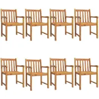 vidaXL Gartenstühle 8 Stk. 56x55,5x90 cm Massivholz Akazie
