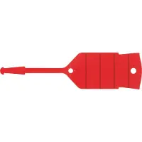 Ks Tools Schlüsselanhänger mit Schlaufe, 500 Stück rot