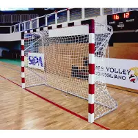 Powershot Handballtor zum Einbetonieren aus Stahl