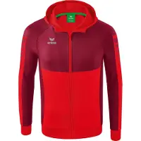 Erima Six Wings Trainingsjacke mit Kapuze Rot/Bordeaux - L