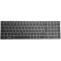 T-ProTek DEUTSCHE-Tastatur Schwarz , Grau Frame mit Trackpoint für Asus ZBook 17 G6 8JM11EA