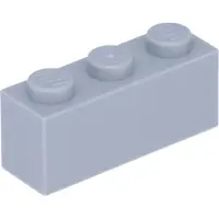 LEGO 250 Stück 3622 Stein Brick 1x3 Part Basic Steine 250 Helles Bläuliches Grau