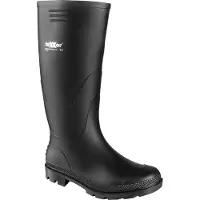 BIG Arbeitsschutz teXXor PVC-Berufsstiefel schwarz, Erwachsener, Sicherheitsschuhe, Schwarz, SRA, CE, Polyester