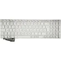 T-ProTek DE Silber Tastatur Keyboard Ohne Rahmen mit Beleuchtung kompatibel für ASUS GL551, GL551JM