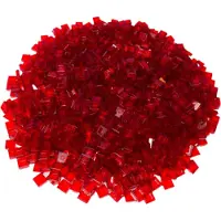 LEGO 1x1 Fliesen Transparent Rot - 3070b NEU! Menge 100x