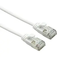 Roline U/FTP DataCenter Kabel Cat.7, LSOH, mit RJ45 Steckern (500 MHz / Class EA), slim, weiß, 3 m