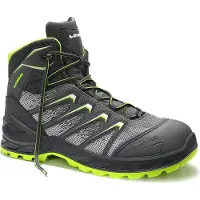 Lowa Sicherheitsstiefel Larrox Work GTX grey Mid Größe 43 grau / grün - 5464-43