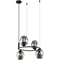 ITALUX MDM-4045-4 BK + SG Roxane moderne Pendelleuchte 4x40W E27 IP20
