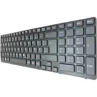 T-ProTek DE Schwarz Tastatur mit Rahmen ohne Beleuchtung Version1 kompatibel für P/N: 149088911DE