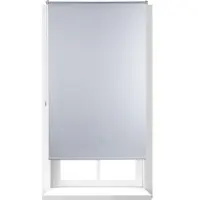 Relaxdays 3 x Thermo Verdunklungsrollo, Hitzeschutz, Fenster Seitenzugrollo, Klemmfix ohne bohren, 100x160, Stoff 96cm, weiß