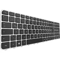 T-ProTek Tastatur - Farbe: Schwarz - mit Silber Rahmen - ohne Beleuchtung Deutsches Tastaturlayout kompatibel für P/N: PK130U92A11