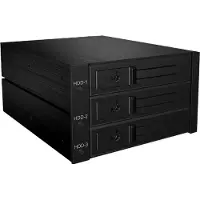 Icy Box IB-563SSK - HDD-Gehäuse - 3.5 Zoll - SAS - SATA - Serial ATA II - Serial ATA III - Hot-Swap - Schwarz