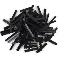LEGO 500 Steine 1x8, Schwarz
