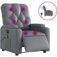 Sonstiges Massagesessel Elektrisch Grau Kunstleder
