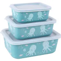 Stoneline Aufbewahrungsbox rPET 400/730/1.300 ml Set 3-teilig | Türkis