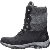 Rieker Damen Schnürstiefel schwarz/grau, Damen:37 EU