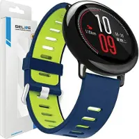 Beline pasek Watch 22mm Double Color Silicone niebiesko-zielony blue/green box