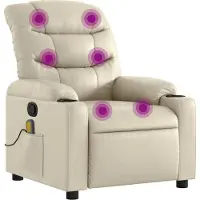 Sonstiges Massagesessel Creme Kunstleder