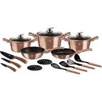 Berlinger Haus METALLIC ROSE GOLD pot set [BH-6161]