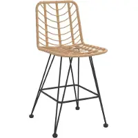 vidaXL "Winterschlussverkauf "Outdoor-Stuhl/Picknickstuhl - Barhocker 2er Set - Gartensessel - 45x56x103,5 cm PE-Rattan und Stahl - 45x56x103,5 cm NeuMöbel 9668394