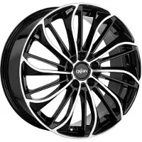Oxigin Felge 29 Oxsoul 8 Zollx19 Zoll ET43 5x112 black full polish OX290819H343BFP kompatibel mit VW Beetle Caddy Eos Golf Plus Golf V Golf V Variant/Jetta