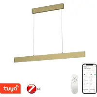 Immax NEO LISTON Smart Pendelleuchte 118cm 18W Gold Zigbee 3.0