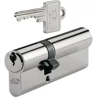 BKS Profil-Doppelzylinder PZ 8812 DIN 18252 Kl. P 2 Länge A 40mm Länge B 45mm massiv Messing - B 8812 0038