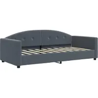 Syfax Tagesbett Dunkelgrau 90x190 cm Samt