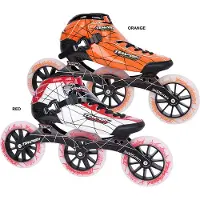 Tempish Speedskates ATATU LOW 125mm 88A Rollen Größe 41 Orange, formbares Skelett