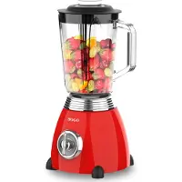Sogo BAT-SS-5560, Kochmixer, Pulsfunktion, Eis-Crusher, 500 W, Rot