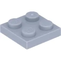 LEGO 2x2 Platten 3022 - 10 Stück Hellgrau