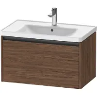Duravit Ketho.2 Wastafelonderkast 78,4x45,5x44 cm Mat Noten (donker)