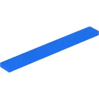 LEGO 1x8 Fliesen 4162 - 250 Stück Blau