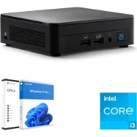 Asus NUC Mini PC, Windows 11 Pro, Office 2021, 16GB RAM 512GB NVME SSD, WIFI 6, HDMI, USB C, inkl. VESA Halterung Kit