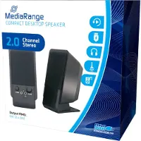 MediaRange MROS352, 1-Weg, 2.0 Kanäle, Kabelgebunden, 6 W, 180 - 20000 Hz, Schwarz