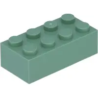 LEGO 25x Baustein 2x4, Sandgrün
