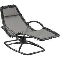 TecTake Gartenliege Toulon, ergonomisch, Schwingfunktion