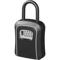Proplus Schlüsseltresor mit U-Bügel 11,5x9,5x4cm Zahlencode 4-Stellig als Diebstahlsicherung Camping o. Wohnwagen Schlüsselsafe