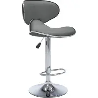 vidaXL "im Sonderangebot"Barhocker 2er Set - CLORIS - Barstuhl - Optimal Komfort, Grau Kunstleder - 50 x 46 x (87-108) cm - NeuMöbel2946472