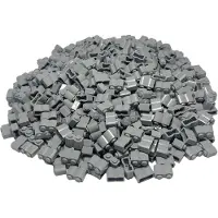 LEGO 1x2 Steine Palisadensteine Modifiziert Log Hellgrau - 30136 NEU! Menge 100x
