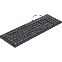 Hama USB-Tastatur CK-200, kabelgebunden, Schwarz, QWERTZ