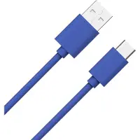 BigBen Interactive WOWCBLAC1MBL, 1 m, USB A, USB C, Blau