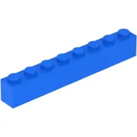 LEGO 50 Stück 3008 Stein Brick 1x8 Part Basic Steine 50 Blau