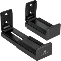 Macleans Universal-Soundbar-Halterung Wandhalter für Soundbar Lautsprecher Wandhalterung Halterung Wandmontage Box Befestigung Einstellbare Tiefe 90154mm bis 15kg 2x Halterungen Paar