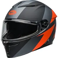 Bell Lithium Shear Matt Grau Orange Integralhelm Größe S