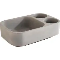 Aps Table-Caddy Menagenständer ELEMENT aus Beton mit 2 Löcher Ø 6,5 cm BxTxH: 23,5 x 16,5 x 6,5 cm